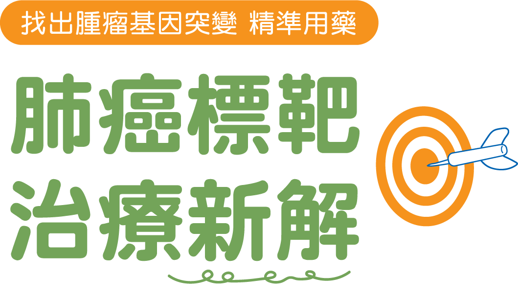 找出腫瘤基因突變，精準用藥。肺癌標靶，治療新解。